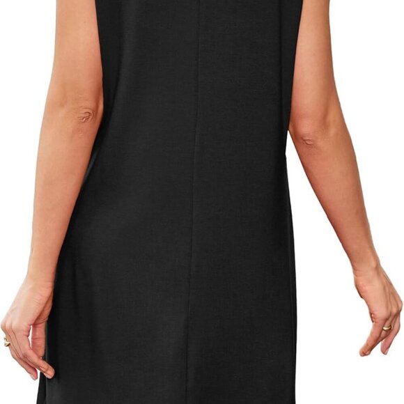 Sleeveless Lace Summer Dress Women Lightweight Breathable Casual Beach Wear - Picture 5 of 5